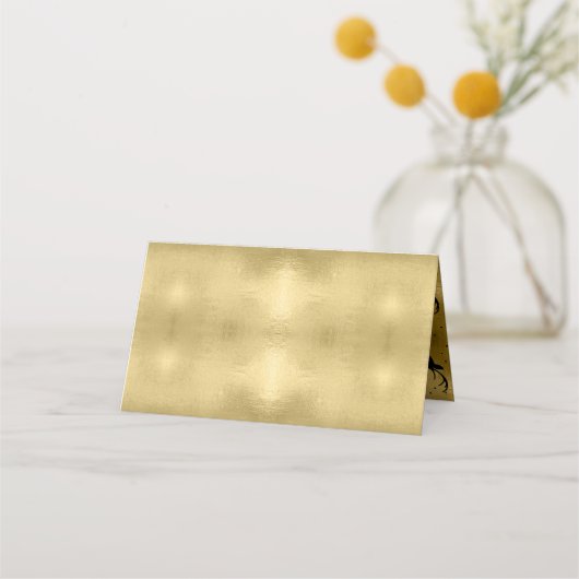 鹿の角の矢印 クリスマス ゴールド ID861 プレイスカード (裏面)