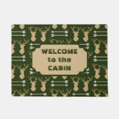 鹿の角アローパターンキャビン ドアマット (正面)