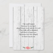 鹿の角ベイビーQシャワー招待状 招待状 (裏面)