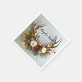 鹿の角 ウェディングアレンジメント スタンダードカクテルナプキン (角)