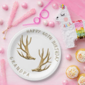 鹿の角 ハンター 誕生日 名入れ プレート (パーティー)