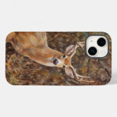 鹿の角 バック ワイルドディア 鹿のアート フォンケース Case-Mate iPhoneケース (裏面 (横))