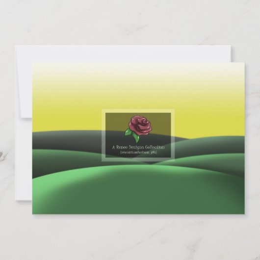 鹿の誕生会 招待状 (裏面)