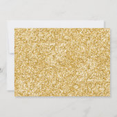 鹿の誕生日招待 女の子 ピンク ゴールド 森のParty 招待状 (裏面)