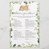 鹿の赤ちゃんシャワーあなたの電話の何 (正面)