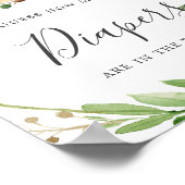 鹿の赤ちゃんシャワーいくつオムツを推測 ポスター (角)