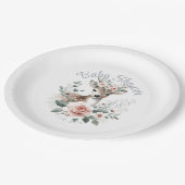 鹿の赤ちゃんシャワーウッドランド動物 ペーパープレート (アングル)