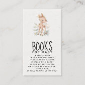 鹿の赤ちゃんシャワーブックベビー囲いカード エンクロージャーカード (正面)