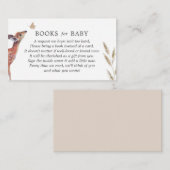 鹿の赤ちゃんシャワーベビー エンクロージャーカード (正面/裏面)