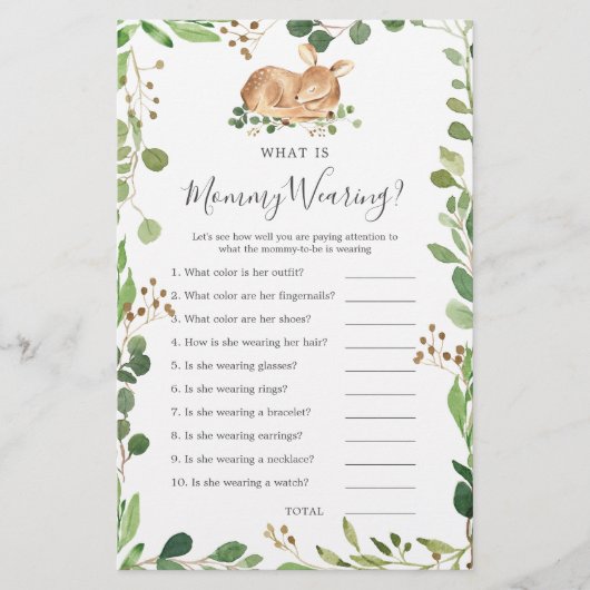 鹿の赤ちゃんシャワー何ママ着て (正面)