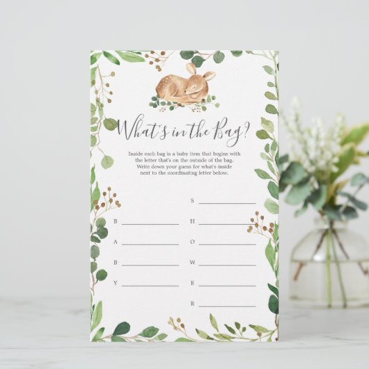 鹿の赤ちゃんシャワー推測バッグゲーム (スタンド正面)