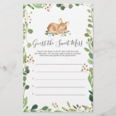 鹿の赤ちゃんシャワー甘い混乱を推測 (正面)