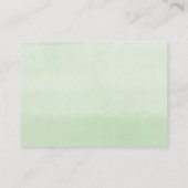 鹿の赤ちゃんシャワー緑おむつラッフルカード エンクロージャーカード (裏面)