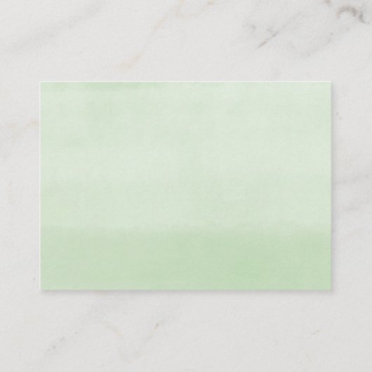 鹿の赤ちゃんシャワー緑おむつラッフルカード エンクロージャーカード (裏面)