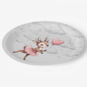 鹿の赤ちゃんシャワー ペーパープレート (アングル)