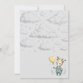 鹿の赤ちゃんシャワー 招待状 (裏面)