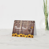 鹿の赤ちゃんシ素朴ャワーサンキュー サンキューカード (正面)