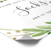 鹿の赤ん坊シャワーいくつ靴下を推測 ポスター (角)