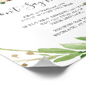 鹿の赤ん坊シャワーはベビーのサインを言わない ポスター (角)