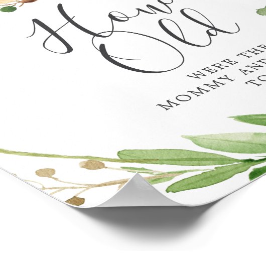 鹿の赤ん坊シャワー彼らは何歳だった ポスター (角)