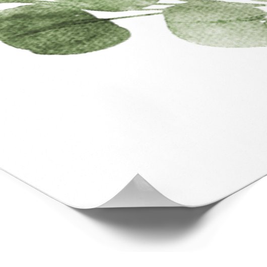 鹿の赤男女兼用ちゃんシャワー歓迎サイン ポスター (角)