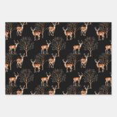 鹿の野生動物素朴 ラッピングペーパーシート (正面3)