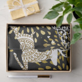 鹿の金ゴールド |休日のティッシュペーパー 薄葉紙 (ギフト)