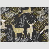 鹿の金ゴールド |休日のティッシュペーパー 薄葉紙 (正面)