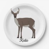 鹿の雄 ペーパープレート (正面)