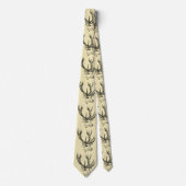 鹿の頭のイラストレーション図 ネクタイ (正面)