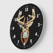 鹿の頭のエネルギーがAにスパイク ラージ壁時計 (傾斜)
