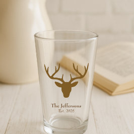 鹿の頭の素朴な魅力 タンブラーグラス