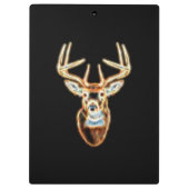 鹿の頭エネルギー精神デザイン クリップボード (裏面)