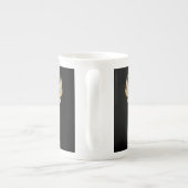 鹿の頭デジタルエネルギー精神 ボーンチャイナマグカップ (裏面)