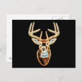 鹿の頭デジタルエネルギー精神 ポストカード (正面/裏面)