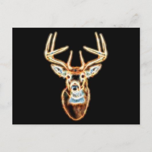 鹿の頭デジタルエネルギー精神 ポストカード (正面)