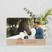 鹿の頭ラベルフォトホリデーカード シーズンカード (スタンド正面)