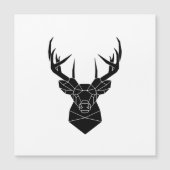 鹿の頭幾何学模様AiファイルディアシルエットスタッグP (正面)