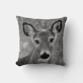 鹿の顔 クッション (正面)
