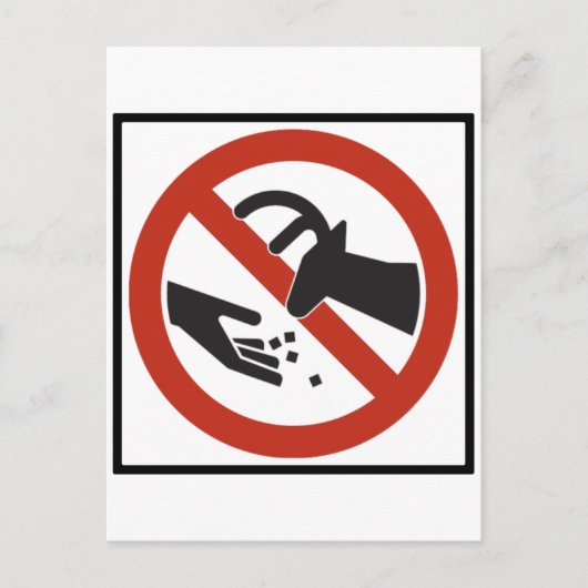 鹿の食べ物を与え道の標識を避ける ポストカード (正面)