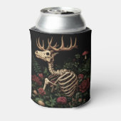 鹿の骨格神秘的ゴシックフローラ 缶クーラー (缶裏面)