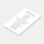 鹿の鳴き声の保護祈りの言葉Post It Notes ポストイット (アングル)