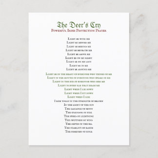 鹿の鳴き声はがき ポストカード