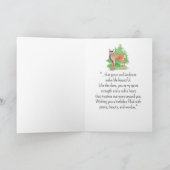 鹿の鹿の個性誕生日おもしろい動物 カード (内部)