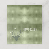 鹿の〔雄ジカの〕枝角矢印クリスマスグリーンID861 プレイスカード (外部開封)