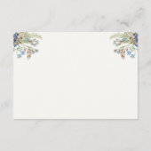 鹿の〔雄ジカの〕枝角素朴な少年の赤ちゃんシャワーブックリクエスト エンクロージャーカード (裏面)