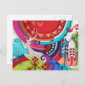 鹿はがき ポストカード (正面/裏面)