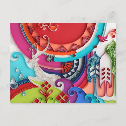 鹿はがき ポストカード (正面)