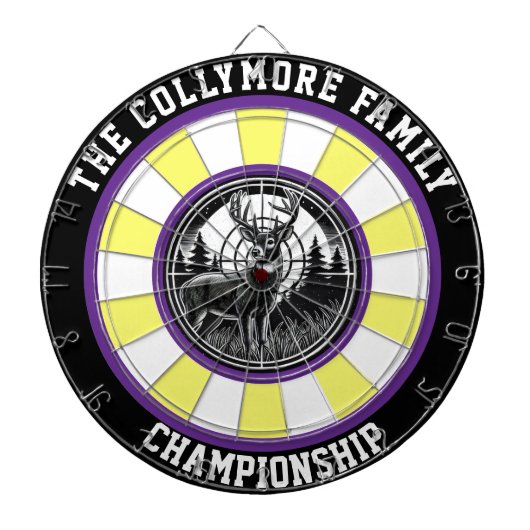 鹿はっきりしたの標的デザイン ダーツボード (正面)