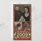 鹿はクリストマだ!休日フォトカード シーズンカード (正面)